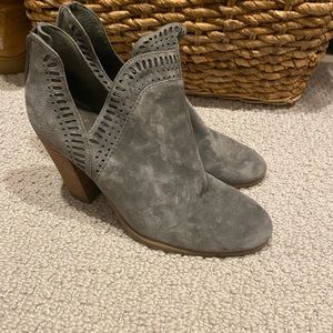 Vince Camuto grey suede bootie. Size 6.5